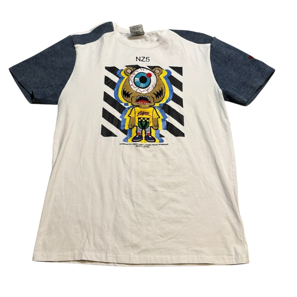 🔥 Paper Clip American Spirit Graphic Tee 🔥 Streetwear Bear Print Shirt‎ L 👕